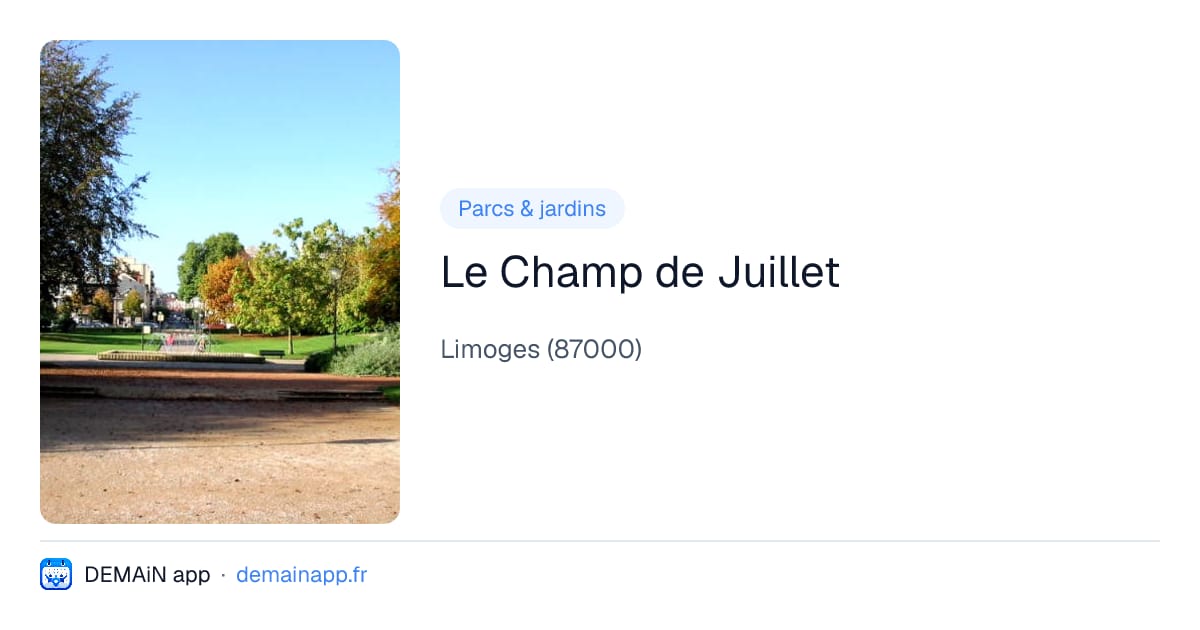 Le Champ de Juillet — Limoges