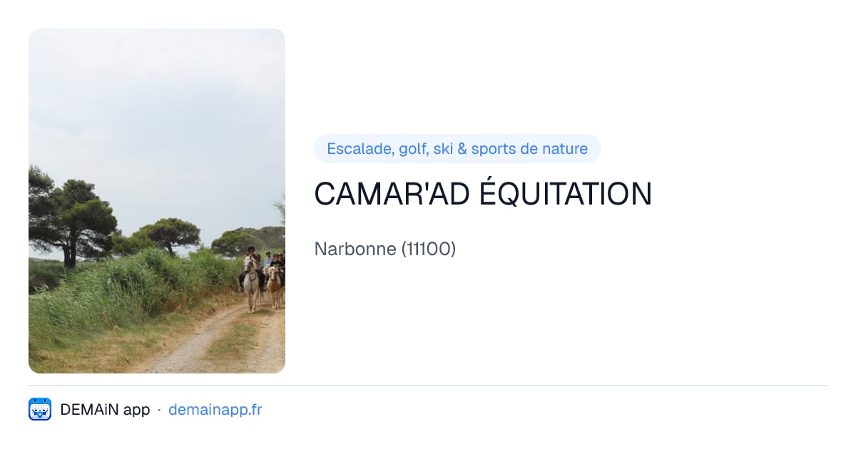 CAMAR'AD ÉQUITATION — Narbonne