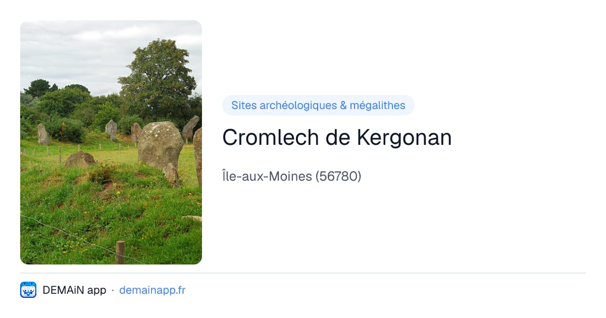 Cromlech de Kergonan — Île-aux-Moines