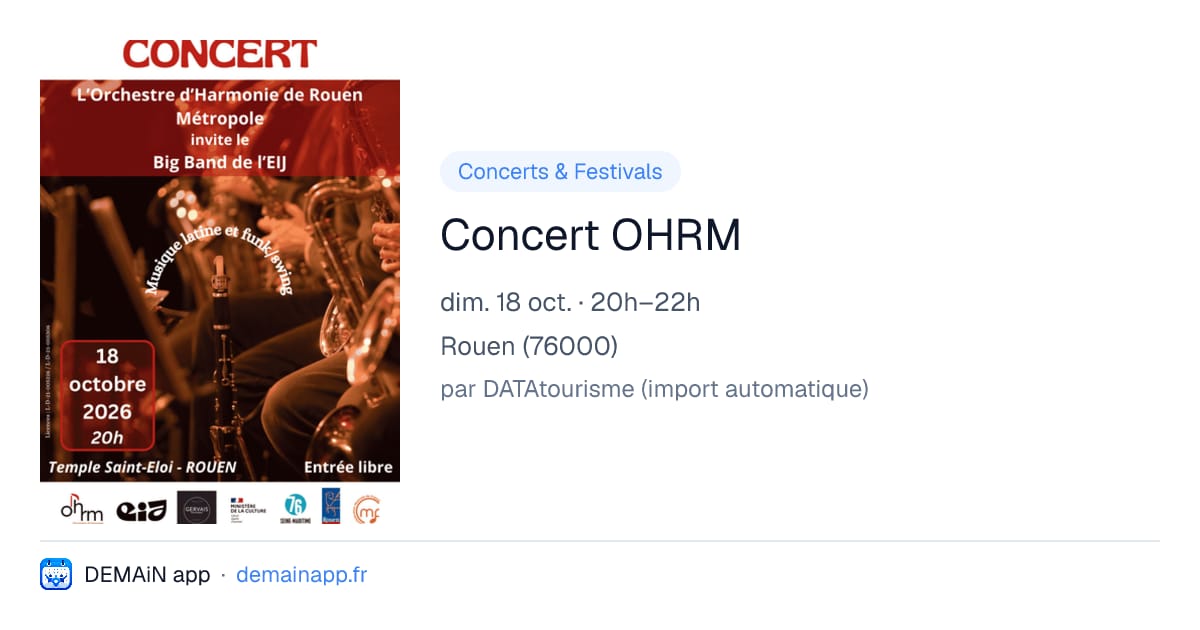 Concert OHRM — Rouen
