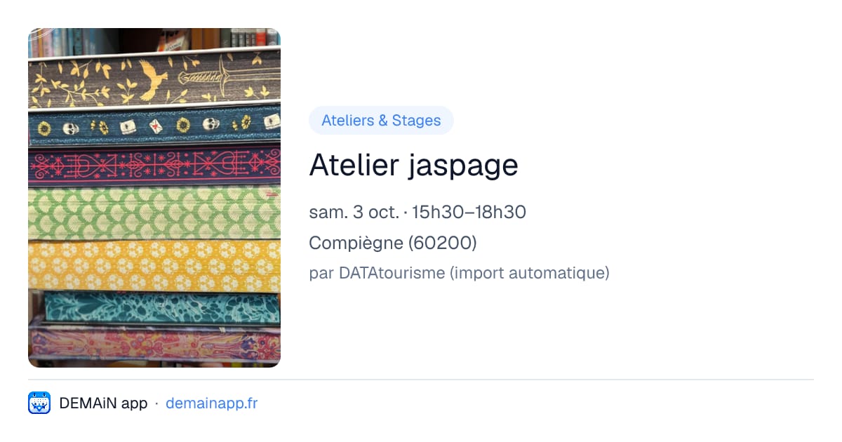 Atelier jaspage — Compiègne