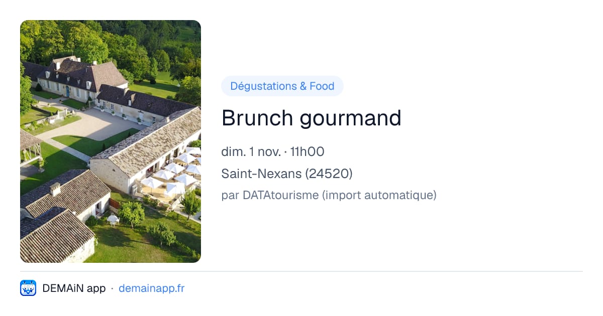 Brunch gourmand — Saint-Nexans