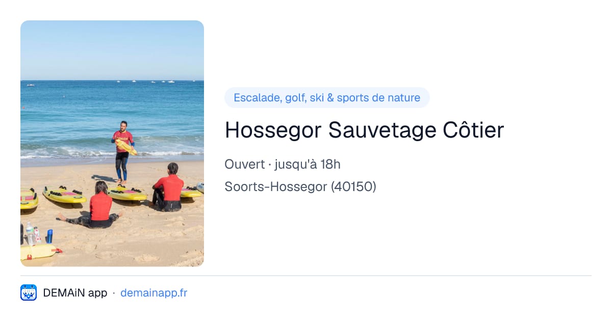 Hossegor Sauvetage Côtier — Soorts-Hossegor