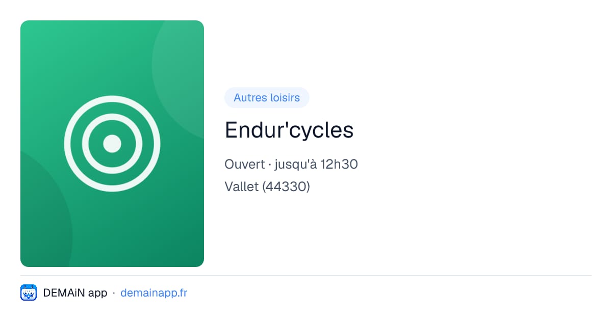 Endur'cycles — Vallet