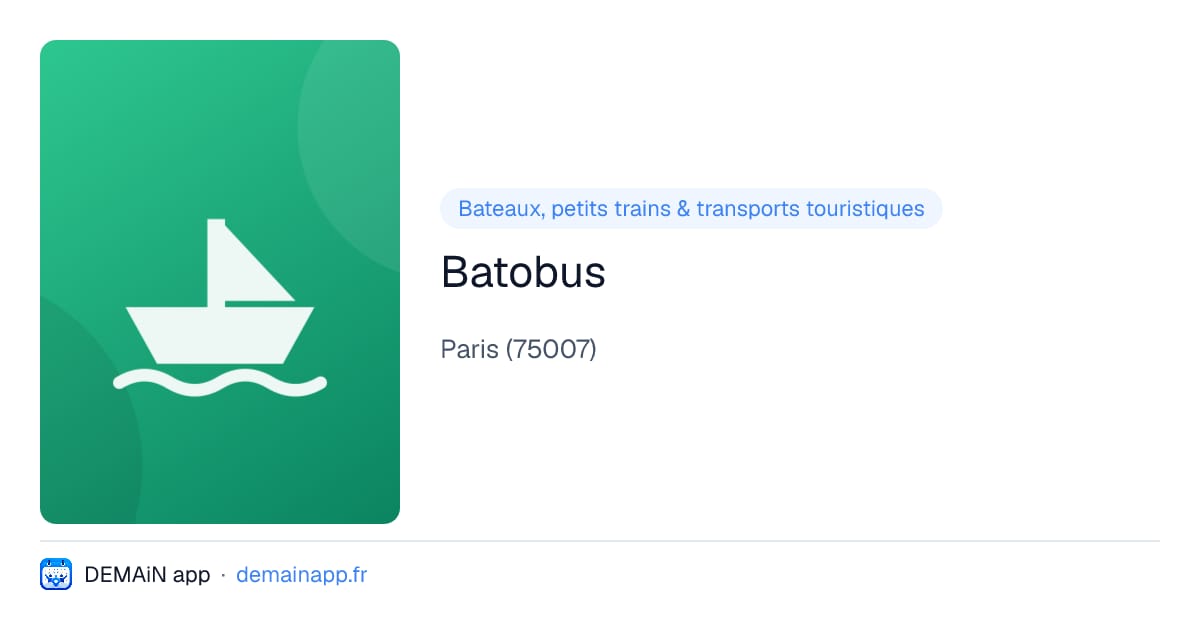 Batobus — Paris