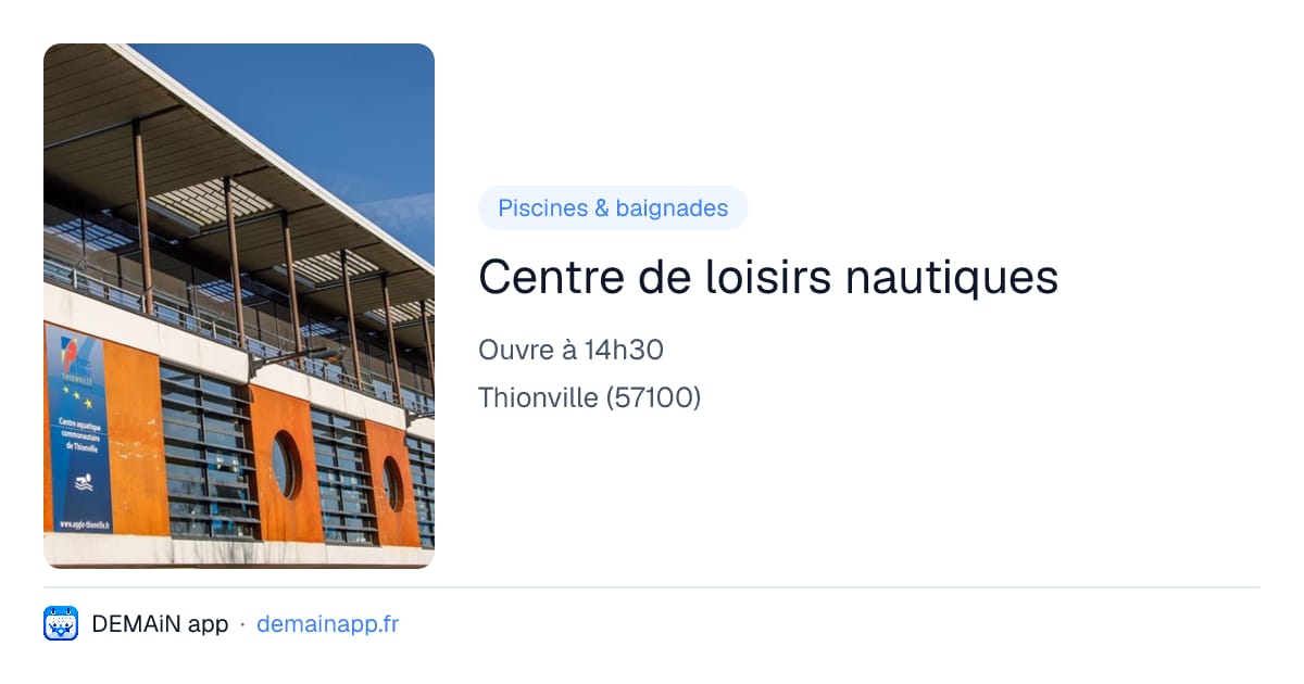 Centre de loisirs nautiques — Thionville