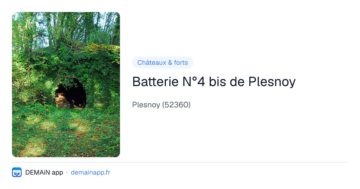 Batterie N°4 bis de Plesnoy — Plesnoy