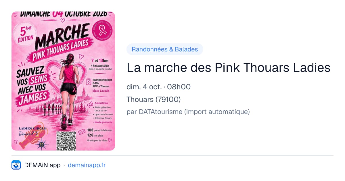 La marche des Pink Thouars Ladies — Thouars