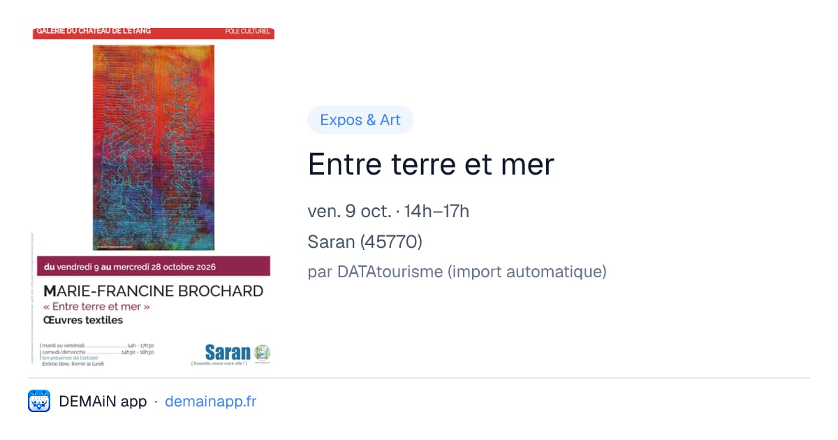 Entre terre et mer — Saran