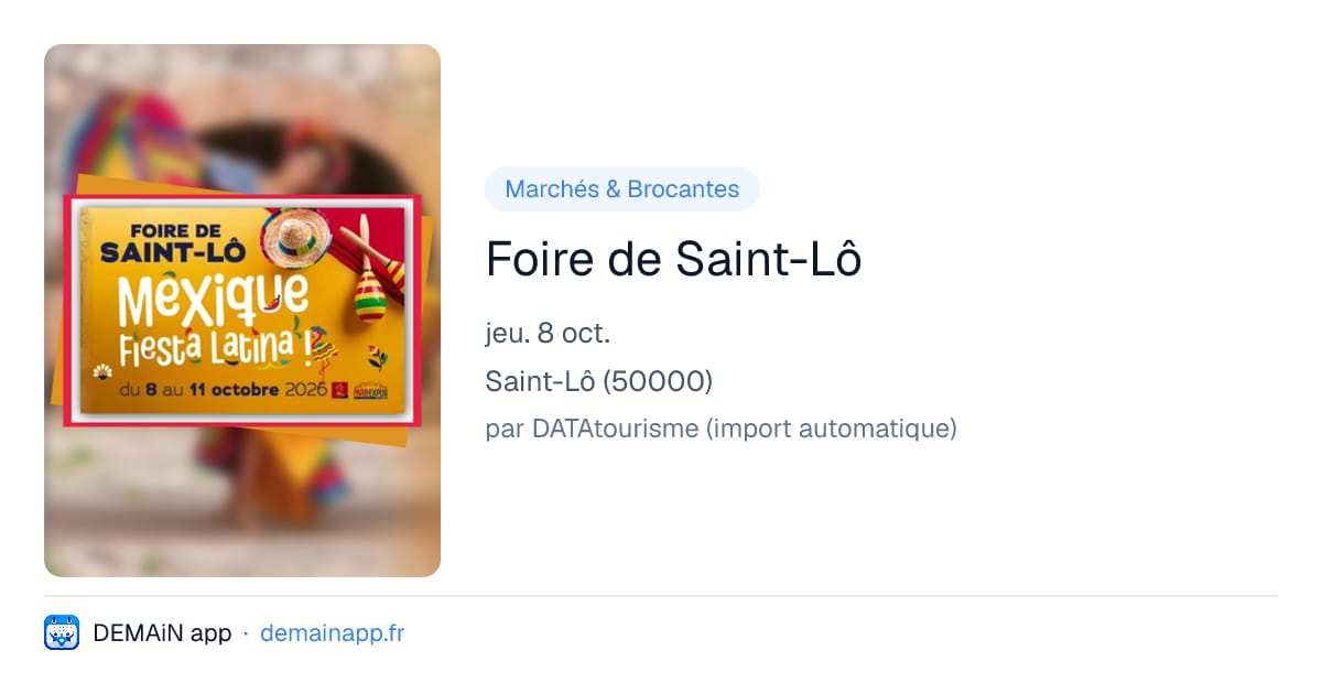 Foire de Saint-Lô — Saint-Lô