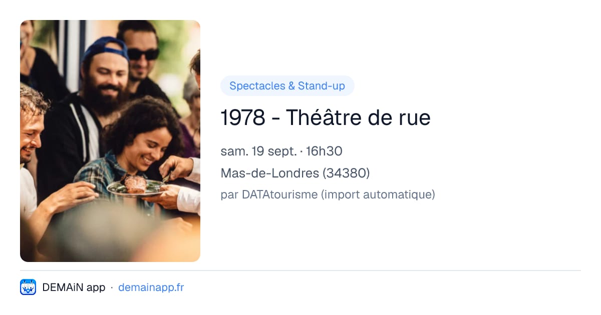 1978 - Théâtre de rue — Mas-de-Londres