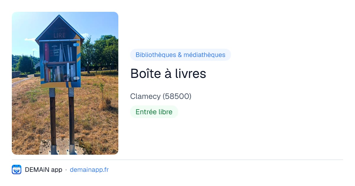 Boîte à livres — Clamecy