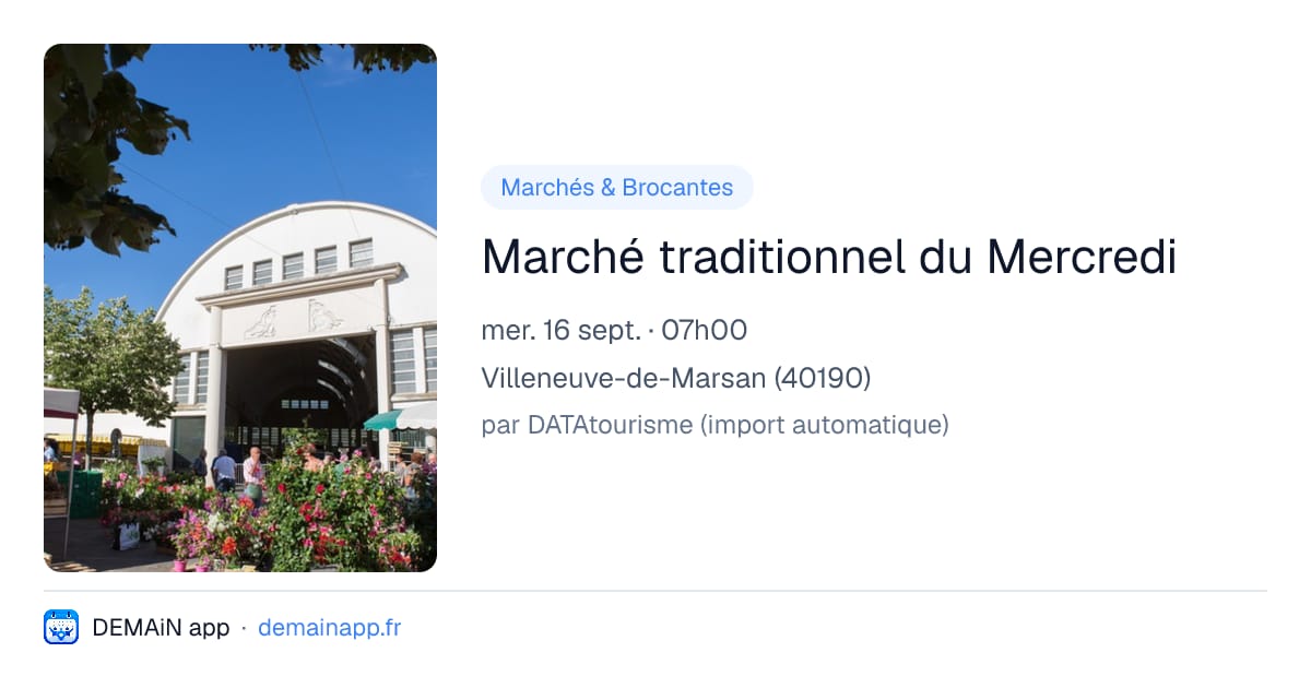 Marché traditionnel du Mercredi — Villeneuve-de-Marsan