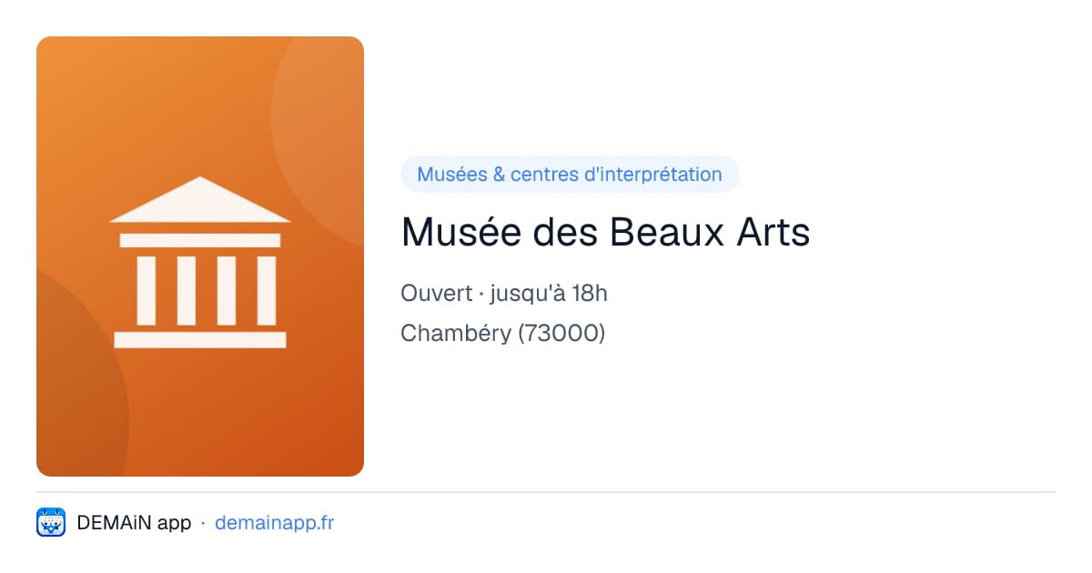 Musée des Beaux Arts — Chambéry