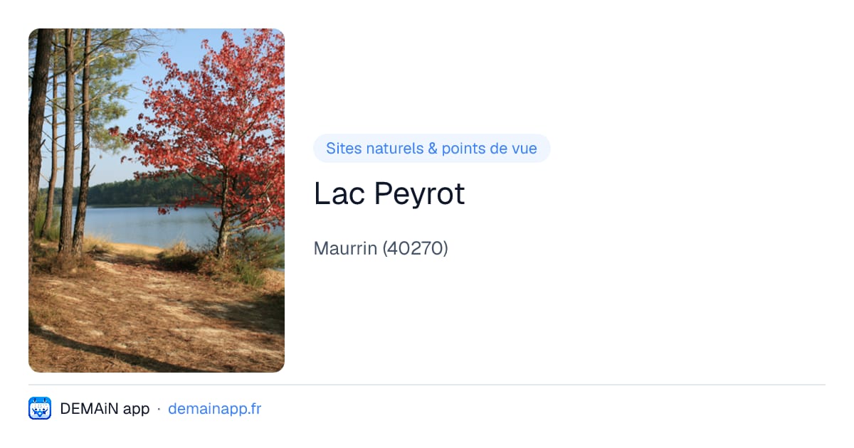 Lac Peyrot — Maurrin