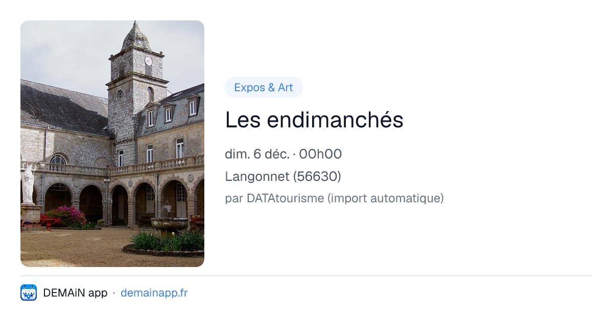 Les endimanchés — Langonnet