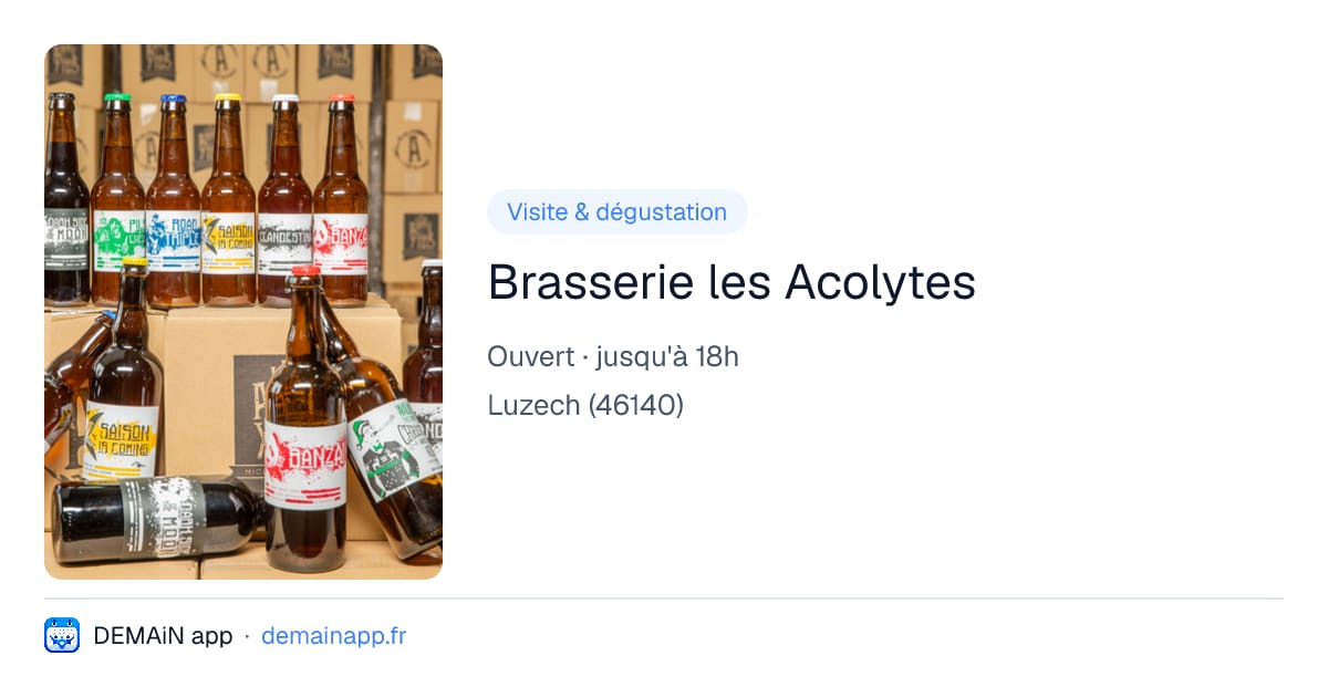 Brasserie les Acolytes — Luzech