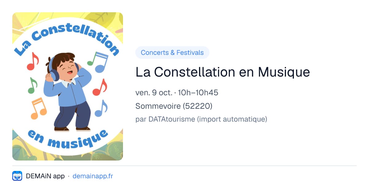La Constellation en Musique — Sommevoire
