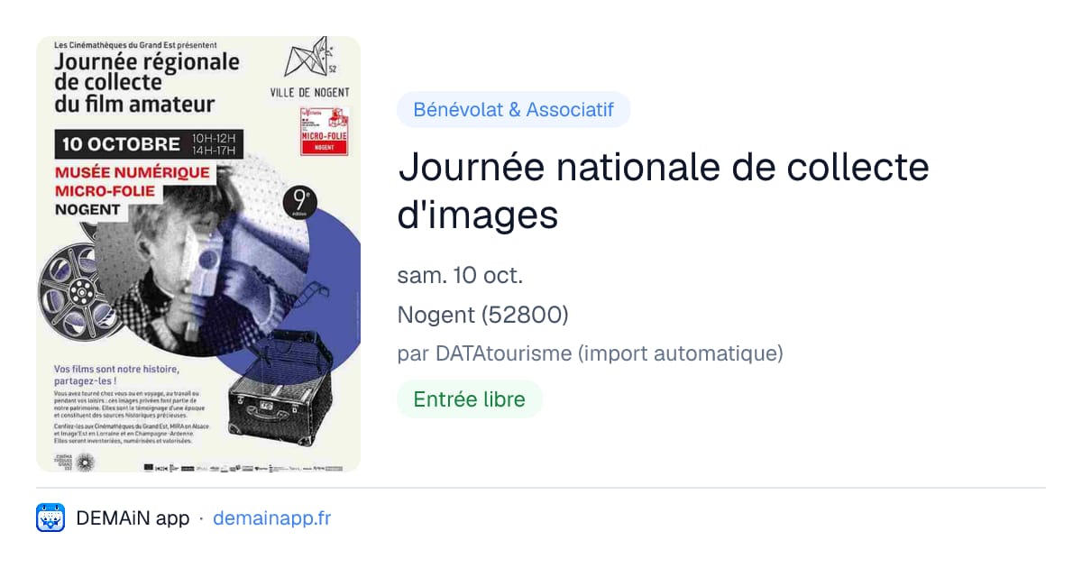 Journée nationale de collecte d'images — Nogent