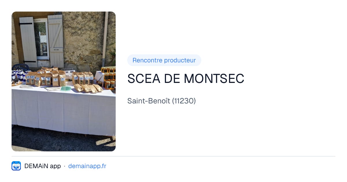SCEA DE MONTSEC — Saint-Benoît