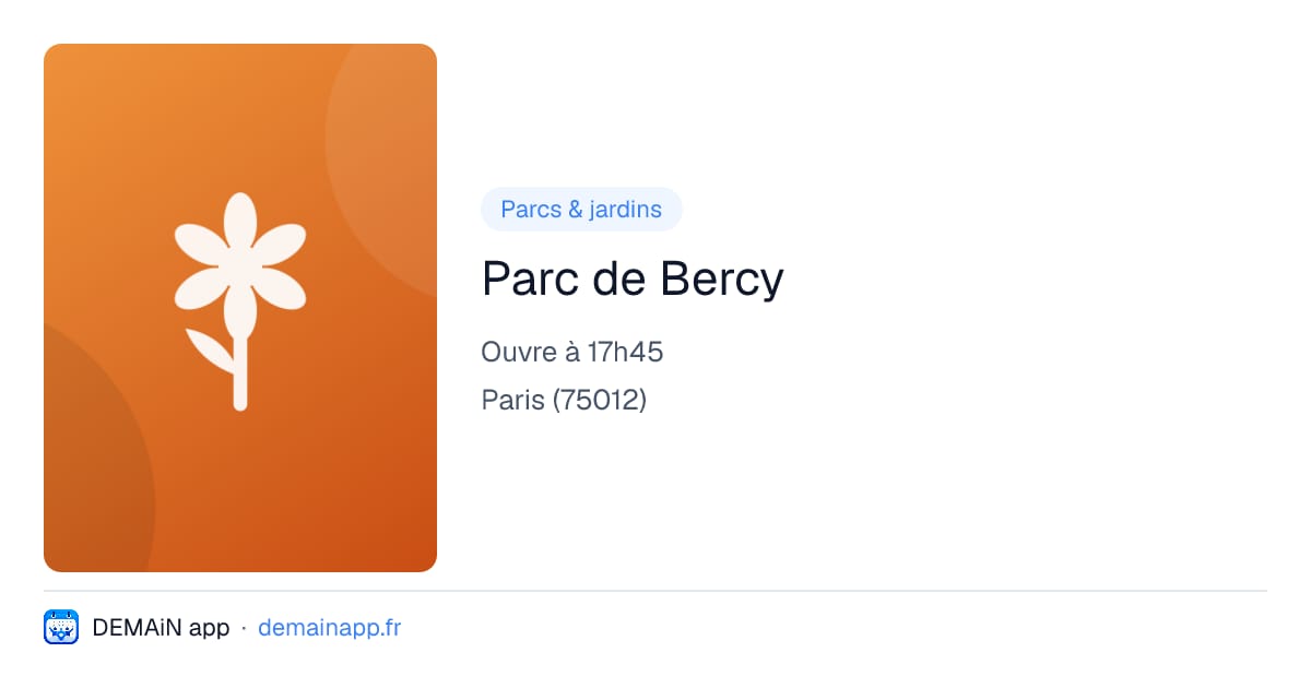 Parc de Bercy — Paris