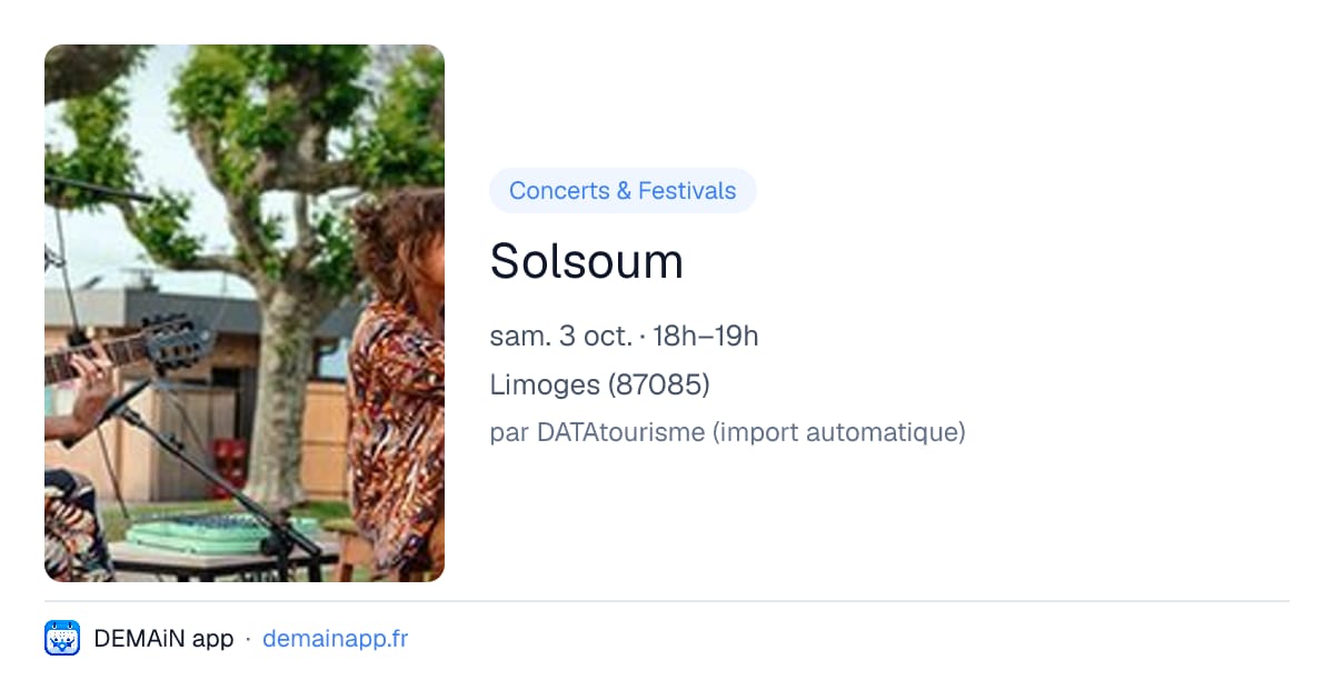 Solsoum — Limoges