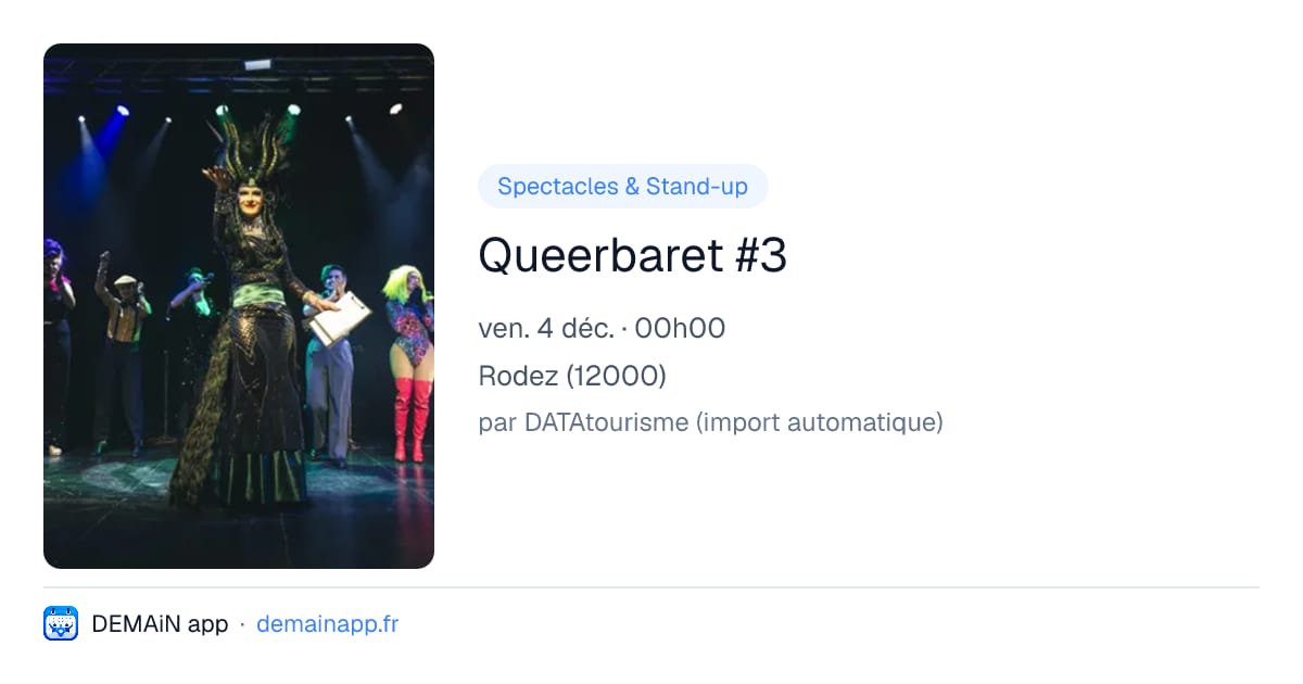 Queerbaret #3 — Rodez