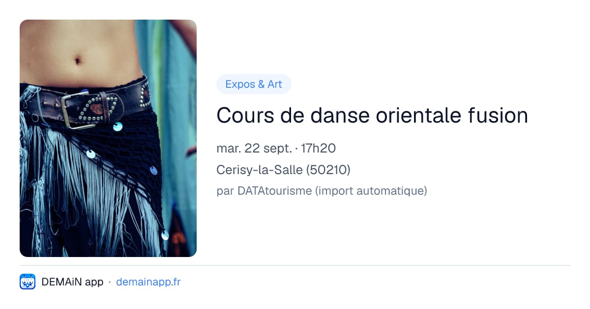 Cours de danse orientale fusion — Cerisy-la-Salle