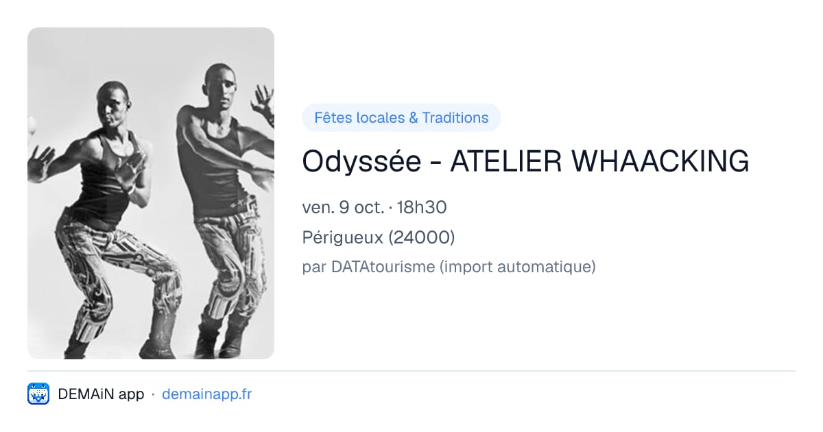 Odyssée - ATELIER WHAACKING — Périgueux