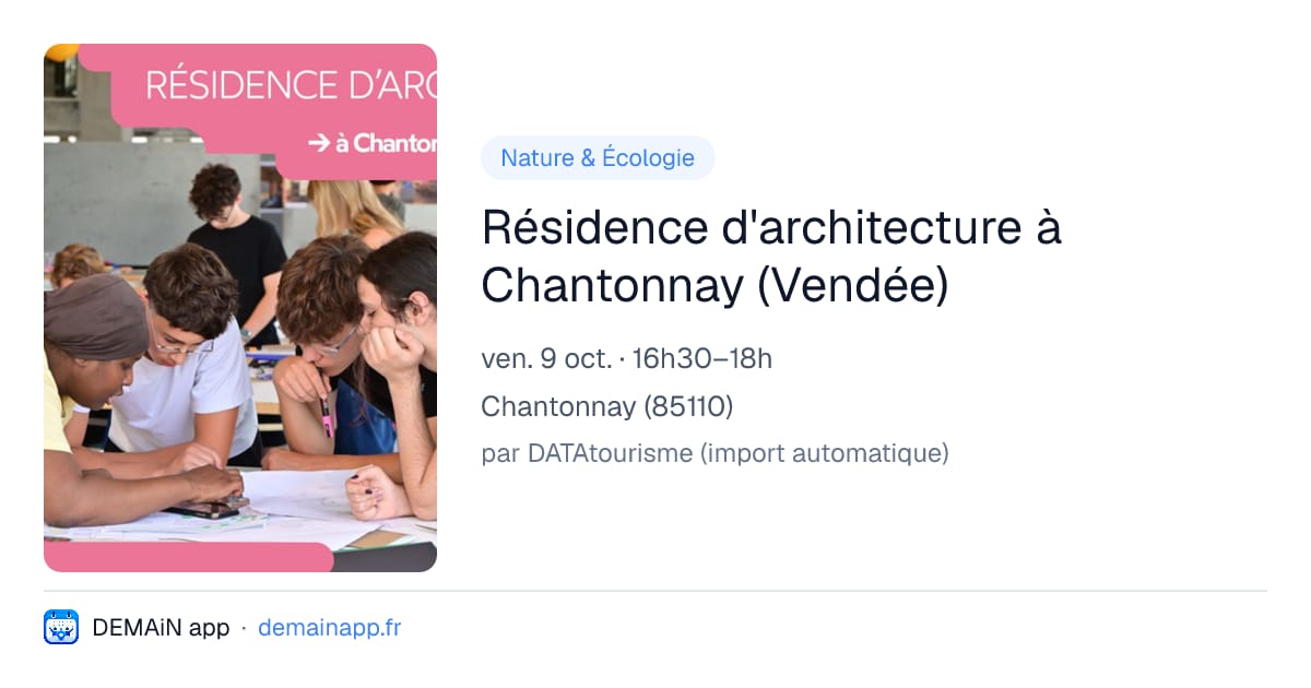 Résidence d'architecture à Chantonnay (Vendée) — Chantonnay