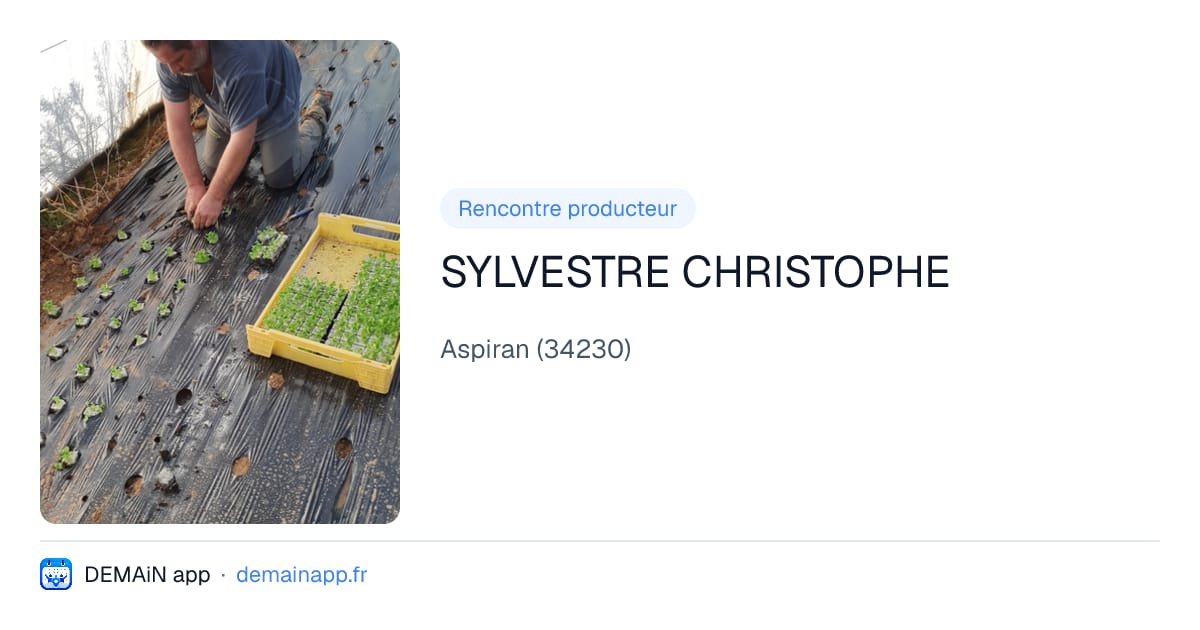 SYLVESTRE CHRISTOPHE — Aspiran