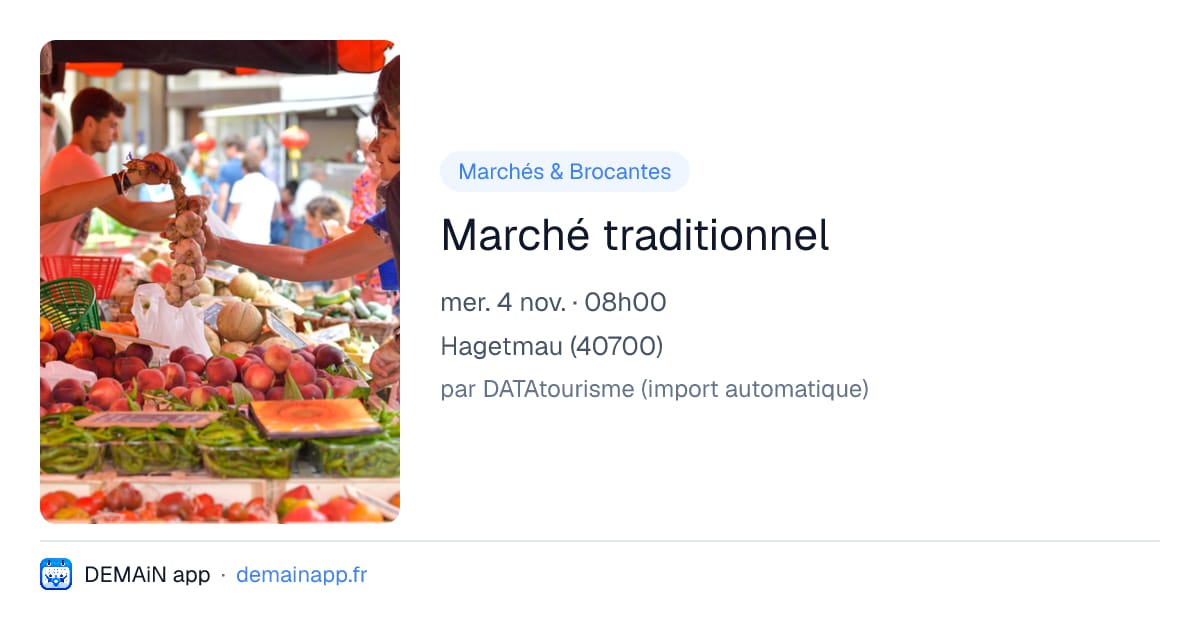Marché traditionnel — Hagetmau