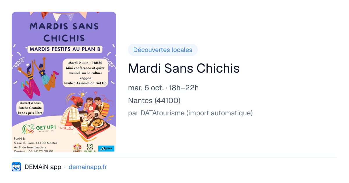 Mardi Sans Chichis — Nantes