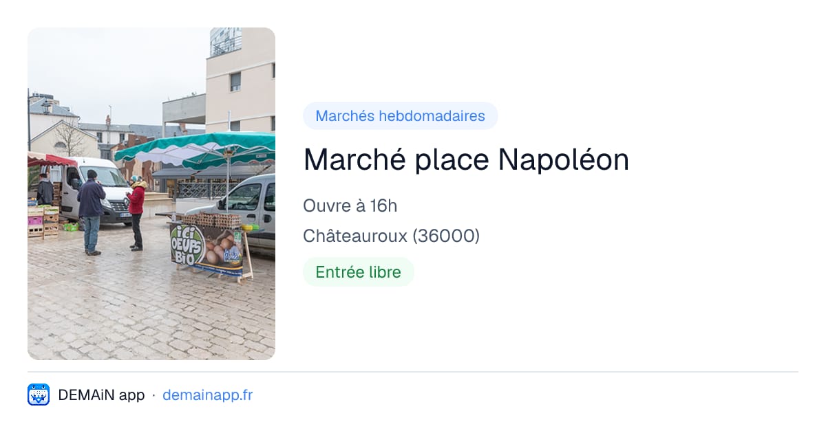 Marché place Napoléon — Châteauroux