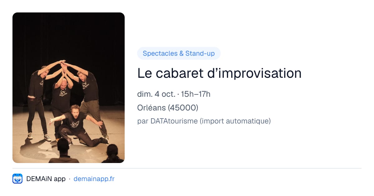 Le cabaret d’improvisation — Orléans