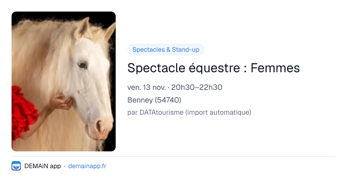 Spectacle équestre : Femmes — Benney