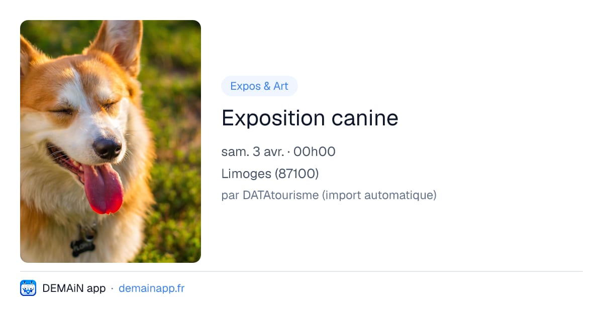 Exposition canine — Limoges