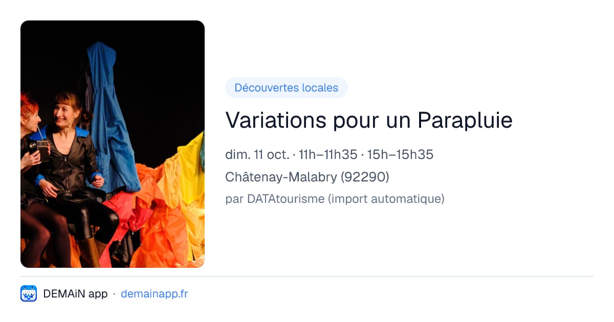 Variations pour un Parapluie — Châtenay-Malabry