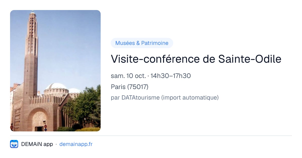 Visite-conférence de Sainte-Odile — Paris