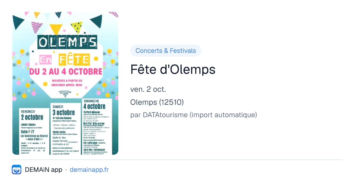 Fête d'Olemps — Olemps