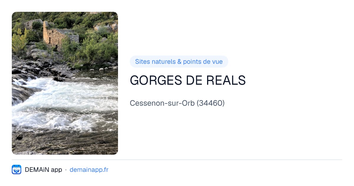 GORGES DE REALS — Cessenon-sur-Orb