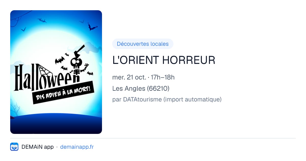 L'ORIENT HORREUR — Les Angles
