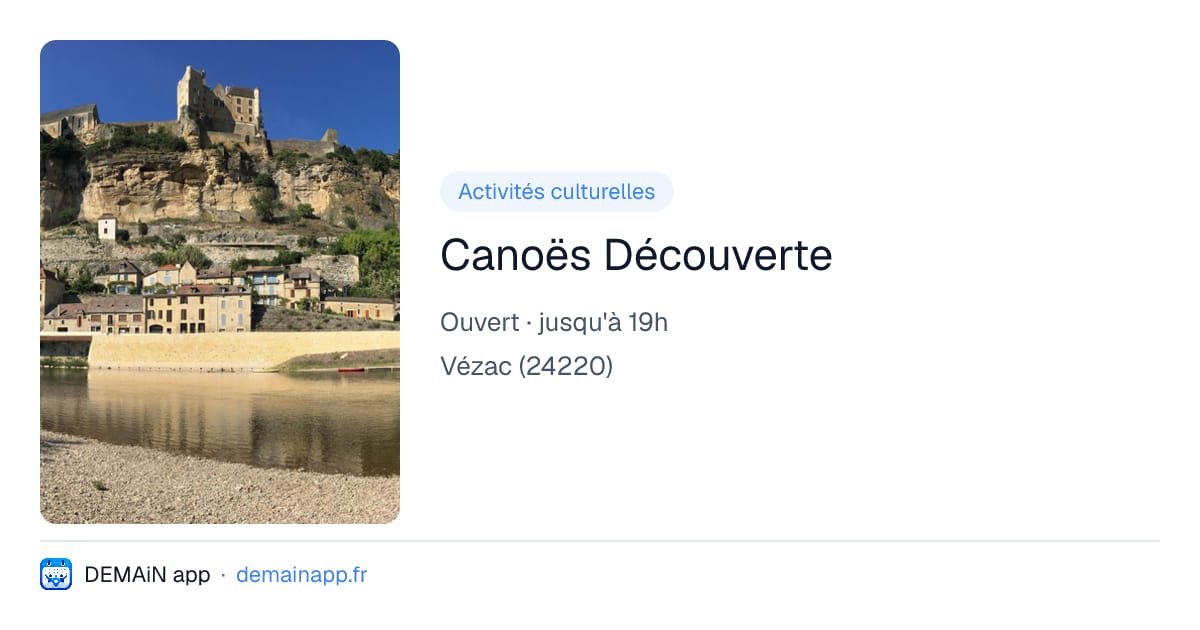 Canoës Découverte — Vézac