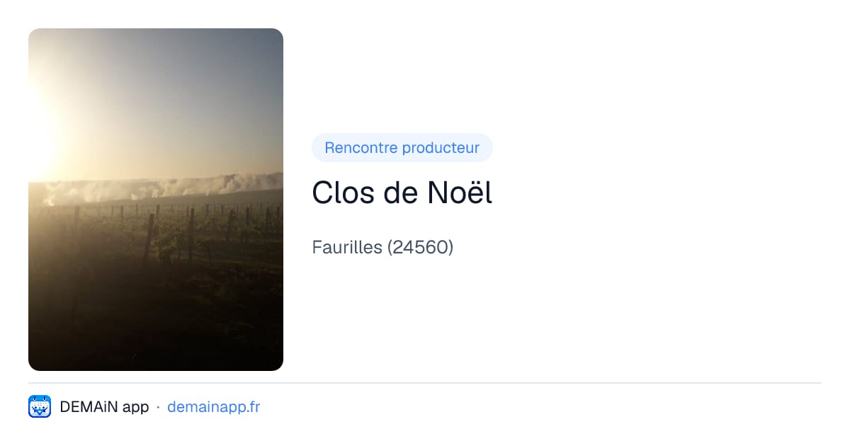 Clos de Noël — Faurilles