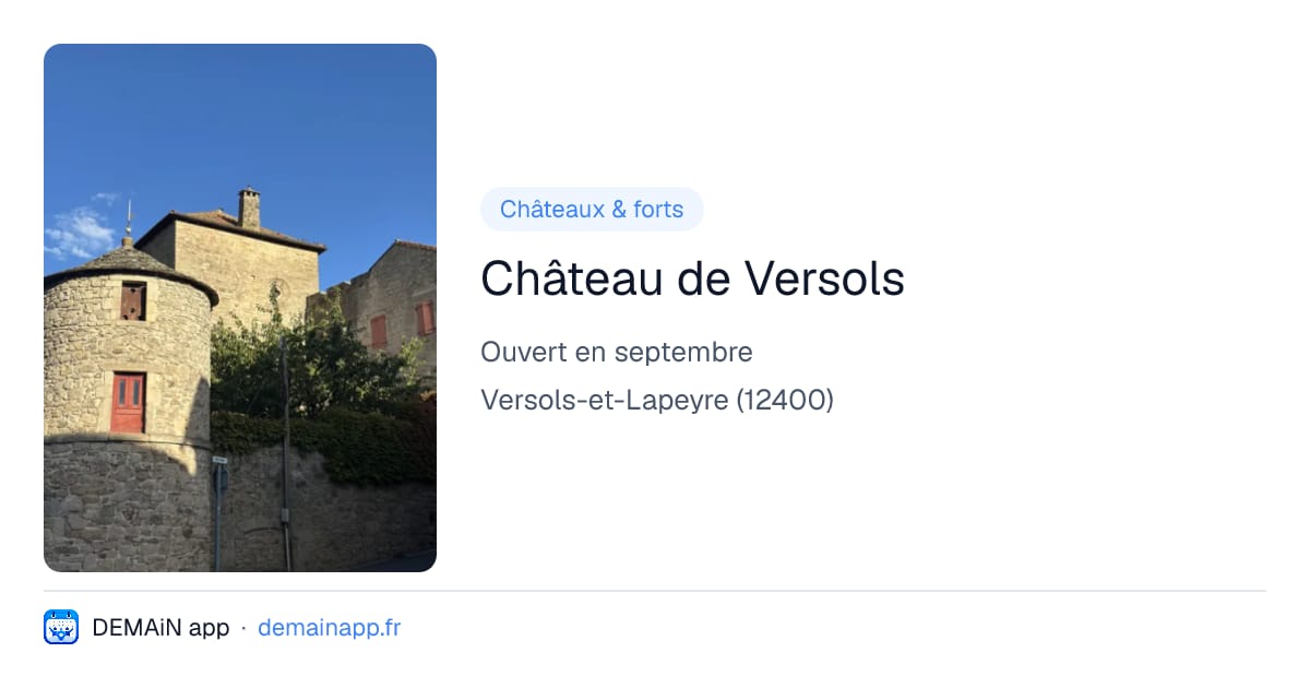 Château de Versols — Versols-et-Lapeyre