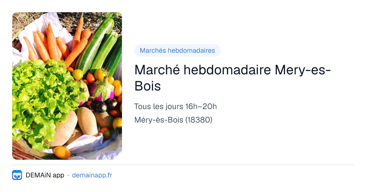 Marché hebdomadaire Mery-es-Bois — Méry-ès-Bois