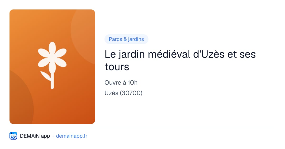 Le jardin médiéval d'Uzès et ses tours — Uzès