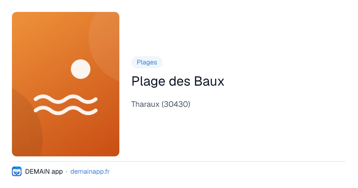 Plage des Baux — Tharaux