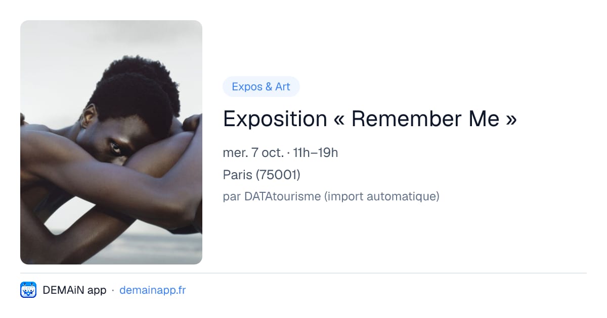 Exposition « Remember Me » — Paris