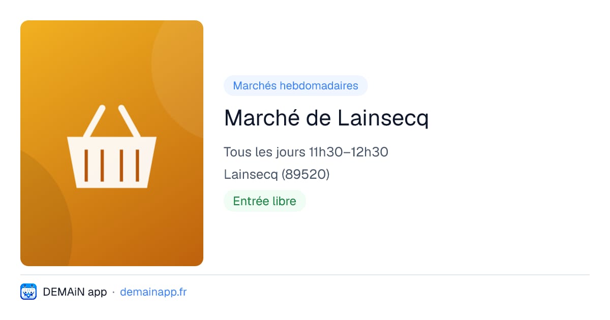 Marché de Lainsecq — Lainsecq